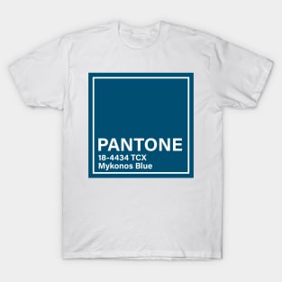 pantone 18-4434 TCX Mykonos Blue T-Shirt